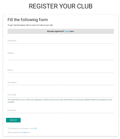 Registration Form