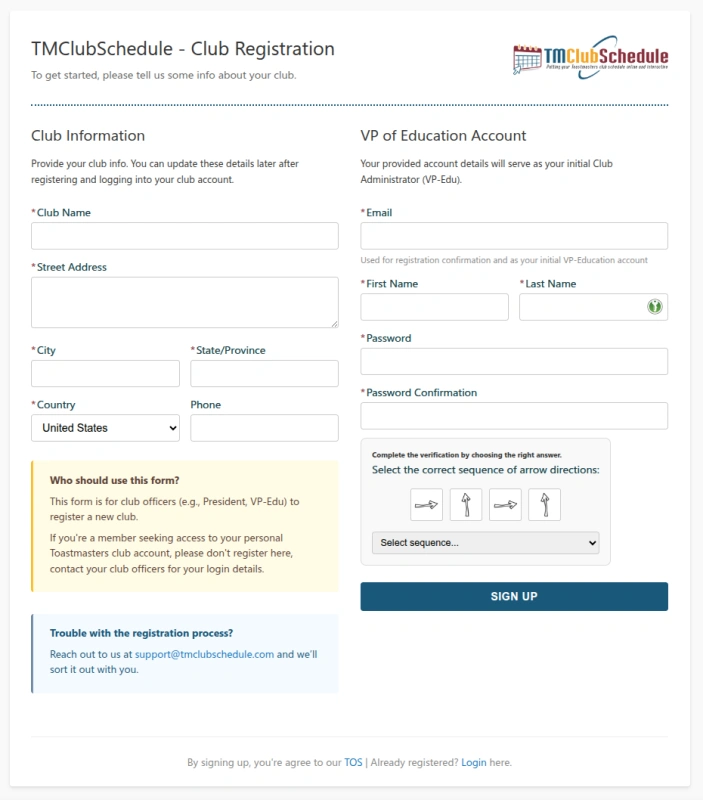Registration Form